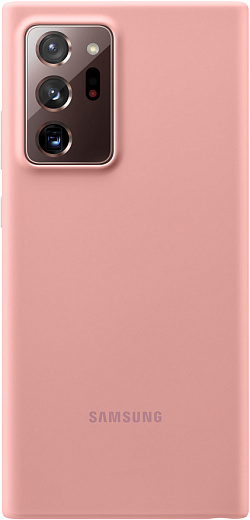 Чехол-накладка Silicone Cover для Galaxy Note20 Ultra (бронзовый)